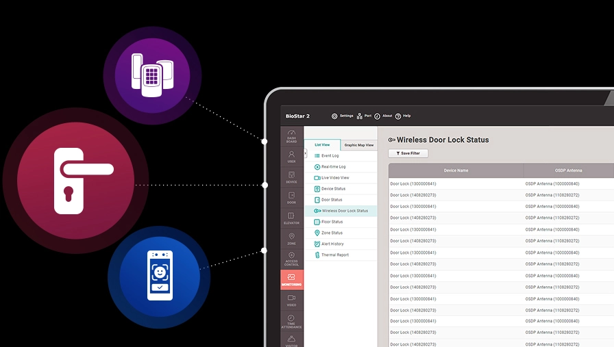 Manage wireless door locks, directly from BioStar 2.
